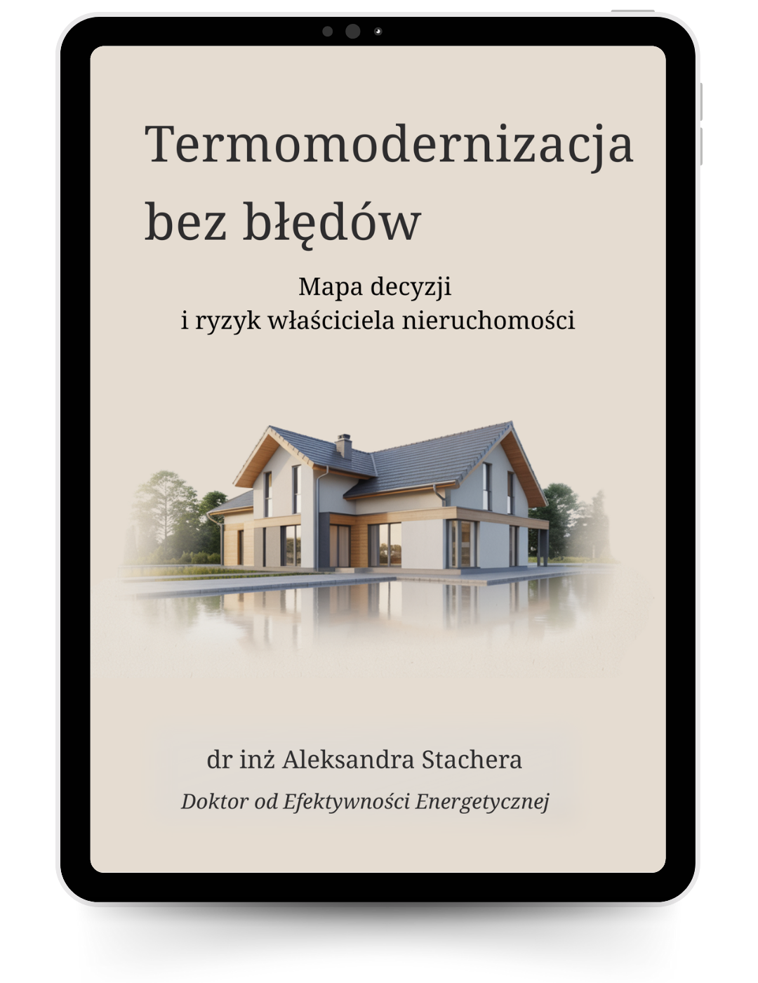 jest to pierwsza strona (tytułowa) ebooka w formie mockupu