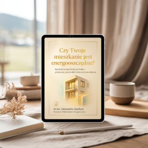 Obrazek e-book Czy Twoje mieszkanie jest energooszczędne? autorstwa dr inż. Aleksandry Stachery – praktyczny przewodnik dla właścicieli mieszkań